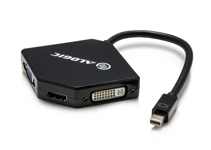 ALOGIC 3-in-1 Mini DisplayPort to HDMI/ DVI/ VGA Adapter - Male to 3 - Female