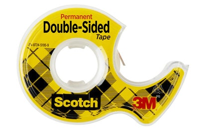 SCOTCH Permanent Double Sided Tape 12,7mmX 3,3m with dispenser PK6
