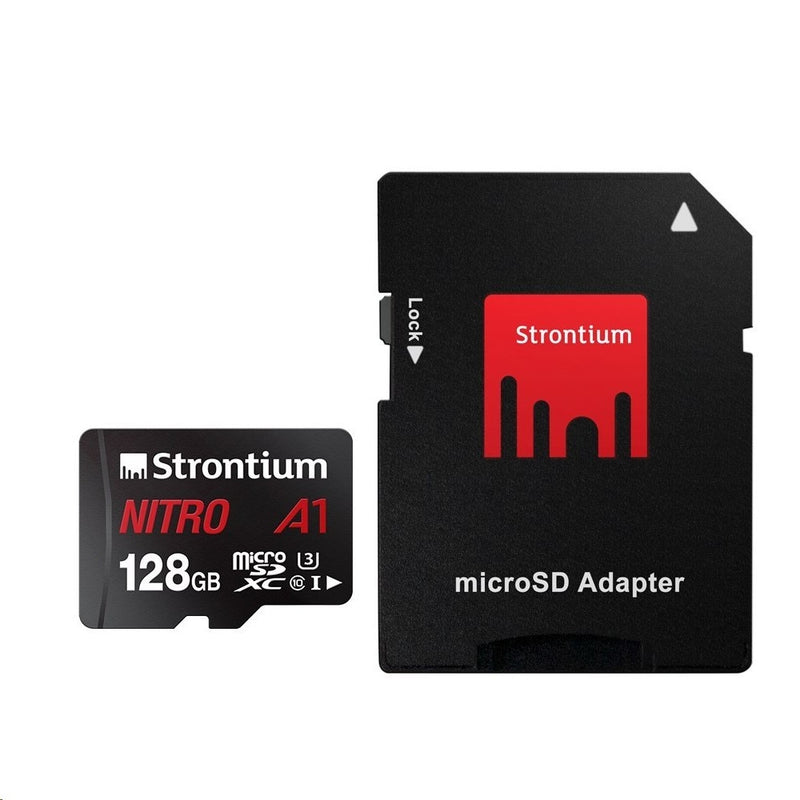 Strontium Technology Nitro A1 128GB micro SD with Adapter 100MB/s U3