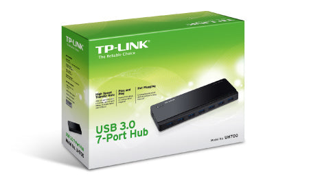 TP-Link UH700 interface hub USB 3.2 Gen 1 (3.1 Gen 1) Micro-B 5000 Mbit/s Black