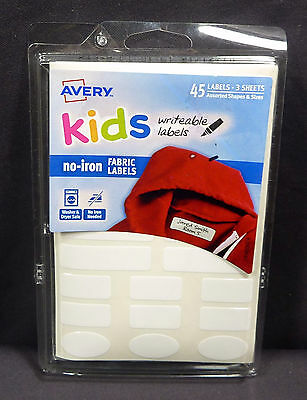 AVERY LABELS AVERY KIDS NO-IRON CLIPSTRIP PK12 ( EACH )