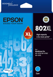 EPSON 802XL Cyan Ink Cart