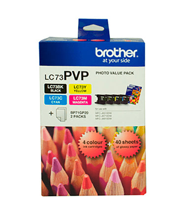 Brother LC73PVP ink cartridge 4 pc(s) Original Black, Cyan, Magenta, Yellow