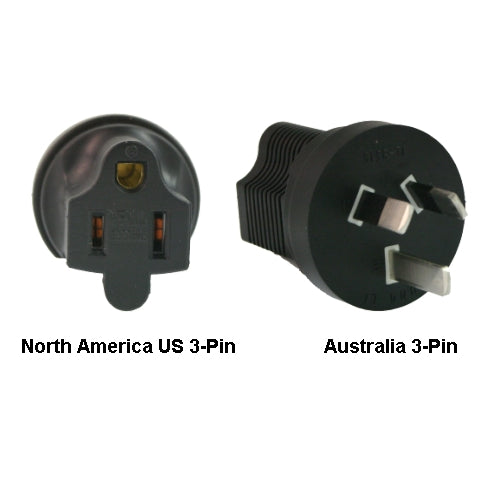 InLine North America US 3-pin to Australia Power Adapter Plug