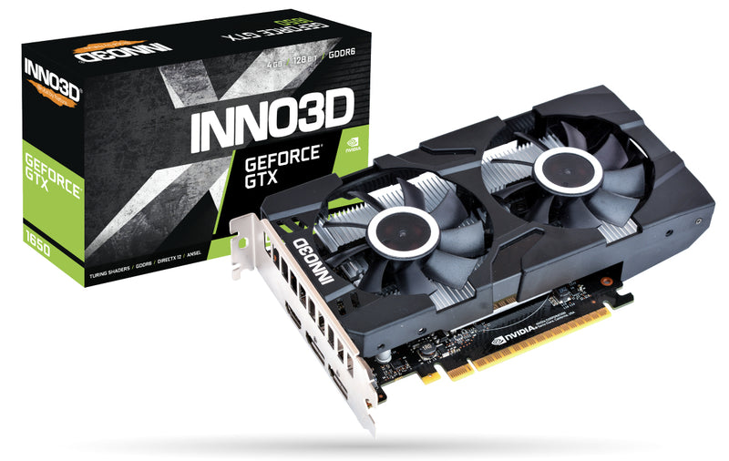 Inno3D N16502-04D6X-1177VA25 graphics card NVIDIA GeForce GTX 1650 4 GB GDDR6