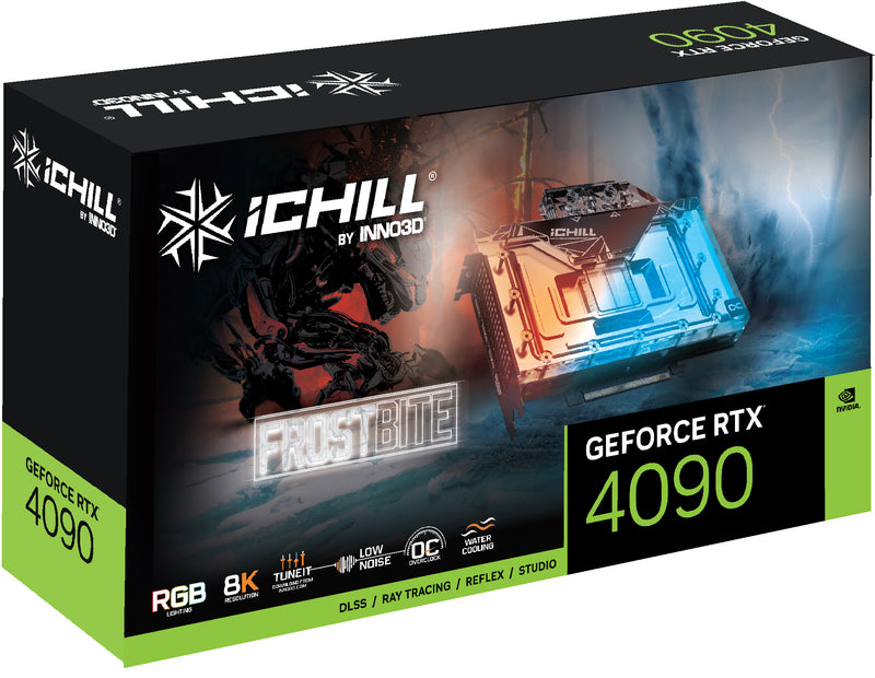 Inno3D GeForce RTX 4090 ICHILL FROSTBITE NVIDIA 24 GB GDDR6X