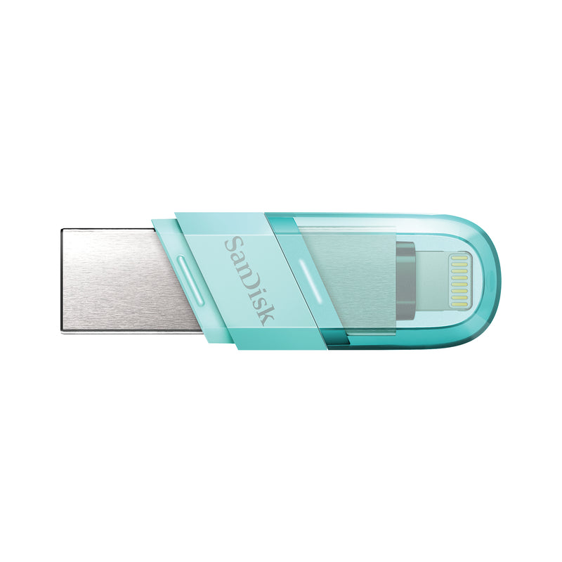 SanDisk iXpand Flash Drive Flip USB flash drive 128 GB USB Type-A / Lightning 3.2 Gen 1 (3.1 Gen 1) Green