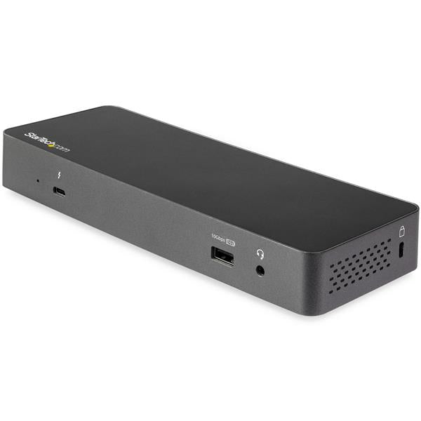 StarTech Thunderbolt&trade; 3 Dock w/ USB-C Compatibility - Dual Monitor 4K60Hz DisplayPort Laptop Docking Station - 60W PD, GbE, 5x USB Hub - TB3 / USB 3.1 Gen 2 10Gbps Dock - Windows & Mac