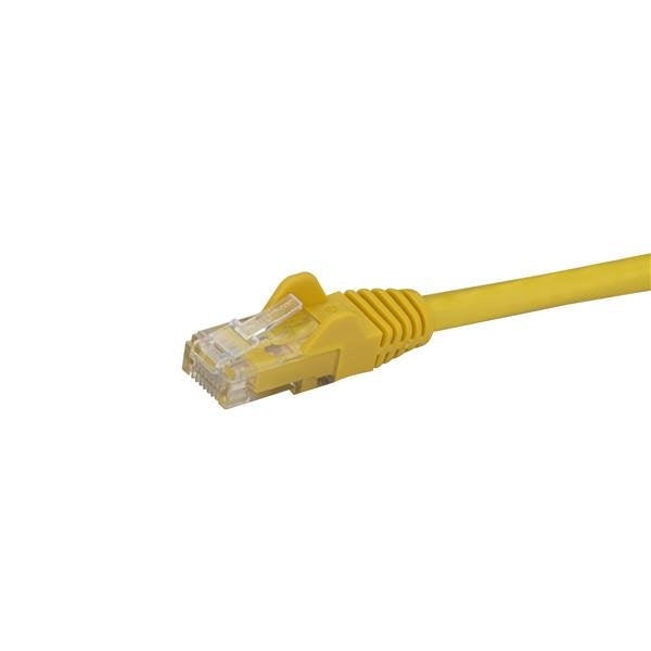 StarTech 7m CAT6 Ethernet Cable - Yellow CAT 6 Gigabit Ethernet Wire -650MHz 100W PoE RJ45 UTP Network/Patch Cord Snagless w/Strain Relief Fluke Tested/Wiring is UL Certified/TIA