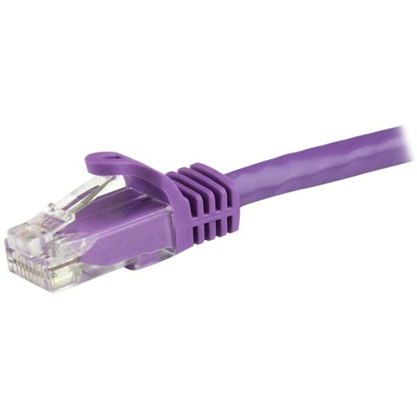 StarTech 1.5m CAT6 Ethernet Cable - Purple CAT 6 Gigabit Ethernet Wire -650MHz 100W PoE RJ45 UTP Network/Patch Cord Snagless w/Strain Relief Fluke Tested/Wiring is UL Certified/TIA