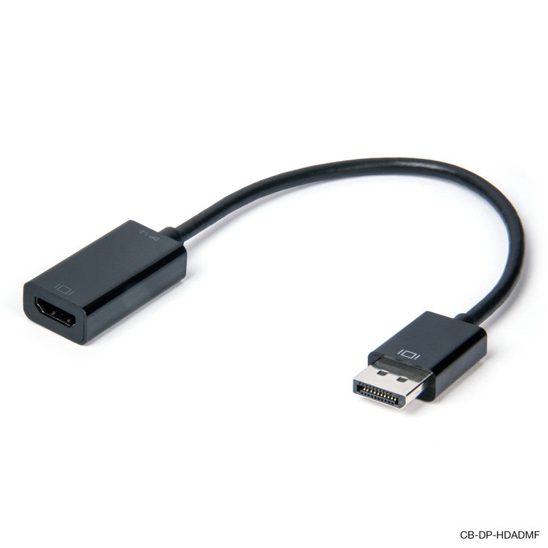 CONNECT 20cm Display Port to HDMI AdapterMale to Female Supports 4K@60Hz