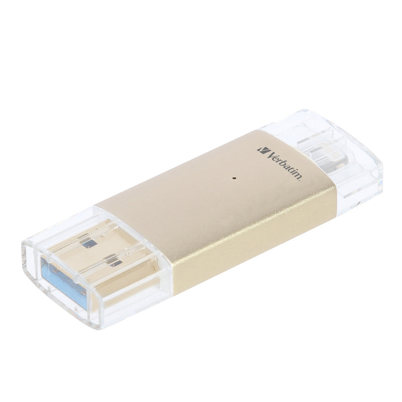 Verbatim Lightning USB 3.0 USB flash drive 64 GB USB Type-A / Lightning 3.2 Gen 1 (3.1 Gen 1) Gold