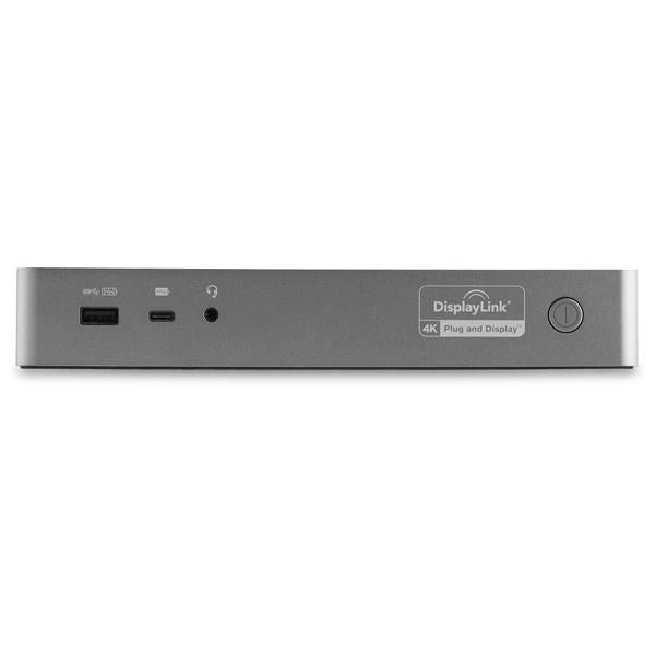 StarTech USB-C & USB-A Dock - Hybrid Universal Laptop Docking Station with 100W Power Delivery - Dual Monitor 4K 60Hz HDMI & DisplayPort - 4x USB 3.1 Gen 1 Hub, GbE - Windows & Mac