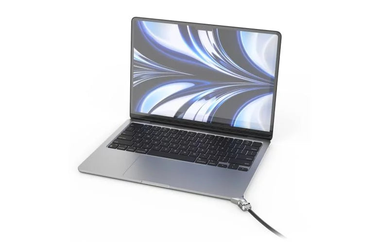 Compulocks Ledge Lock Adapter for MacBook Air 13" M2 with Keyed Lock Silver
