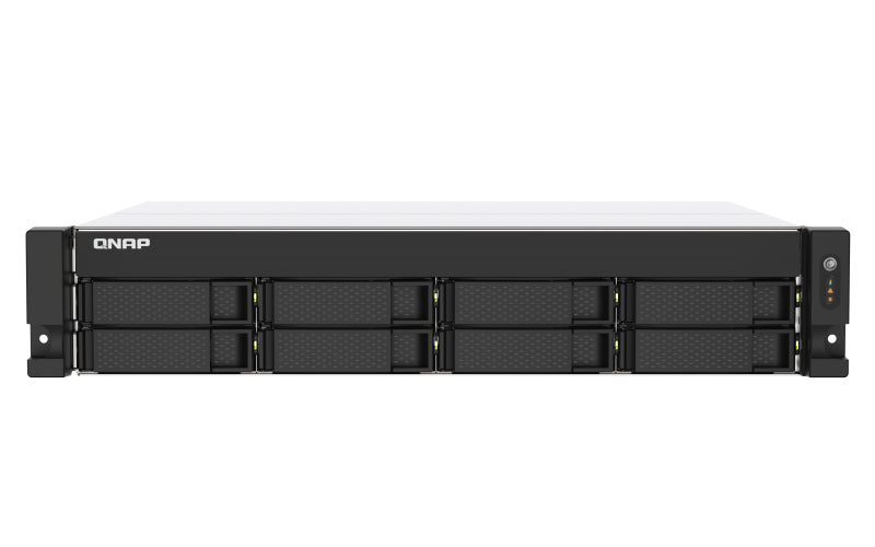 QNAP TS-873AU-RP NAS Rack (2U) Ethernet LAN Aluminium, Black V1500B