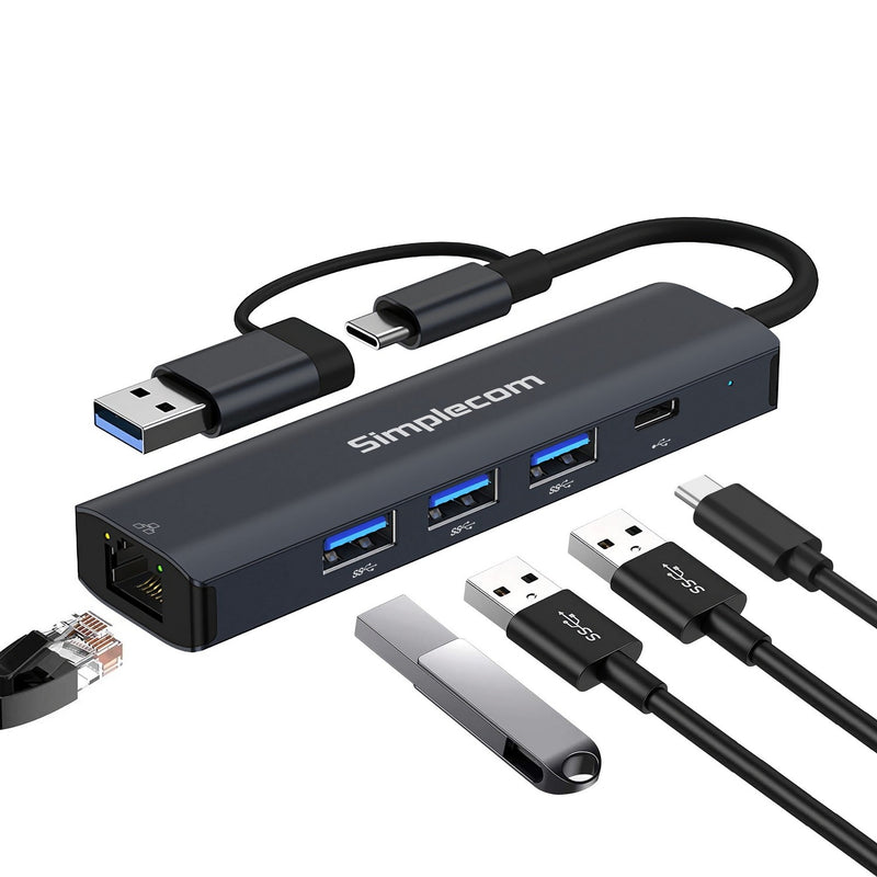 Simplecom CHN436 laptop dock/port replicator Wired USB 3.2 Gen 1 (3.1 Gen 1) Type-C Black