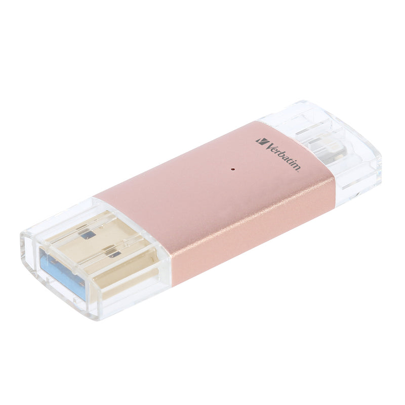 Verbatim Lightning USB 3.0 USB flash drive 32 GB USB Type-A / Lightning 3.2 Gen 1 (3.1 Gen 1) Pink gold