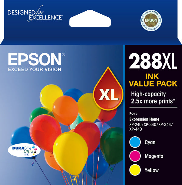 Epson 288XL ink cartridge High (XL) Yield Cyan, Magenta, Yellow