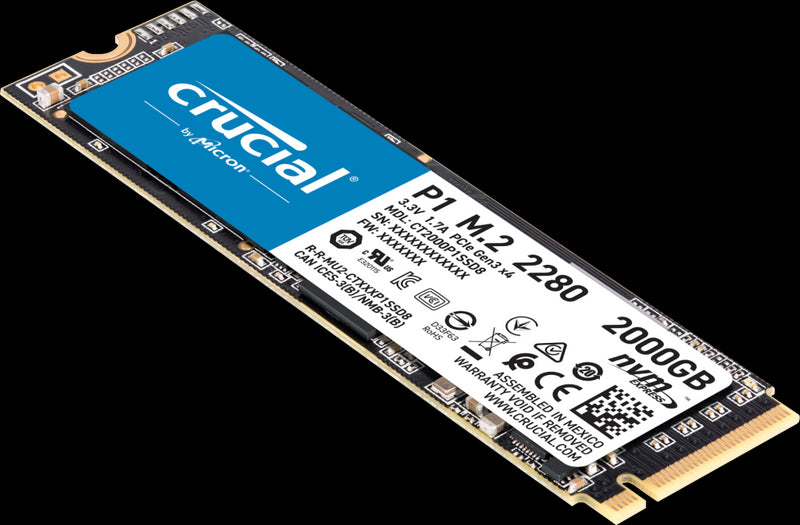 Crucial P1 M.2 2000 GB PCI Express 3.0 3D NAND NVMe