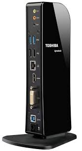 Toshiba Port Replicator High Sped III 120W 4xUSB3.0 2xUSB2.0 RJ45 1Gbps HDMI DP VGA DVI DP Micro Headphon fo