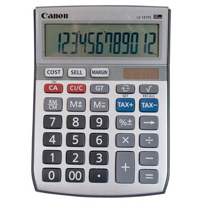 Canon LS-121TS calculator Desktop Display Metallic, Silver