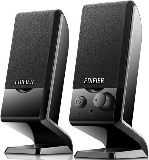 Edifier M1250 2.0 USB Powered Compact Multimedia Speakers - 3.5mm AUX/Flat Panel Design Satellites/Built in