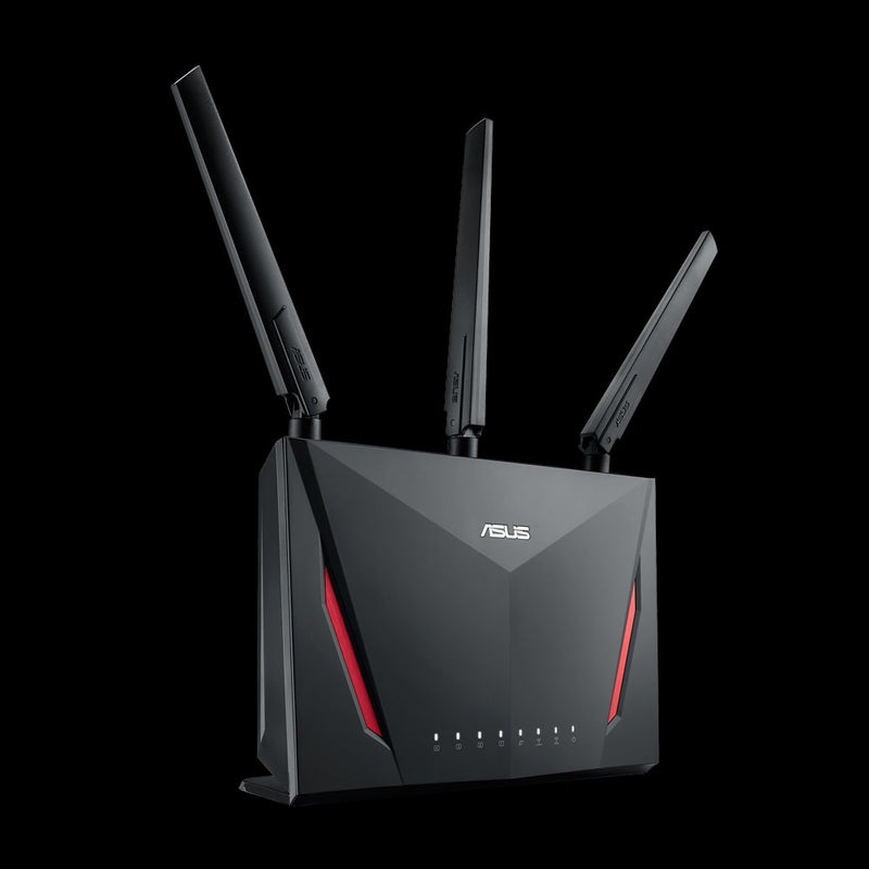 ASUS RT-AC86U wireless router Gigabit Ethernet Dual-band (2.4 GHz / 5 GHz) 4G Black