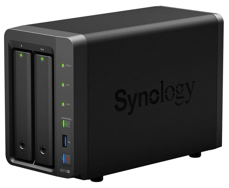 Synology DiskStation DS718+ NAS/storage server J3455 Ethernet LAN Desktop Black