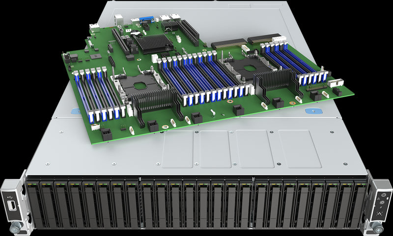 INTEL 2U Rackmount Server, Xeon Silver 4216,(1/2), 64GB RAM, 4 x 960GB SSD (4/24) , LSI3108+BBU, 1300w PSU, 2 x 10GB, RMM, 3 Yr Warranty