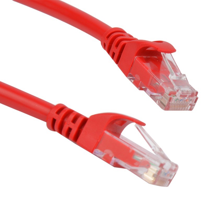 8WARE 2m Red Cat5 Crossover Cable