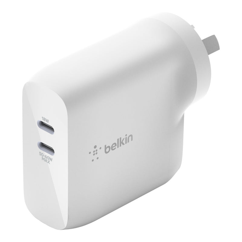 Belkin Boost Charge Dual USB-C PD GaN Wall Charger 68W