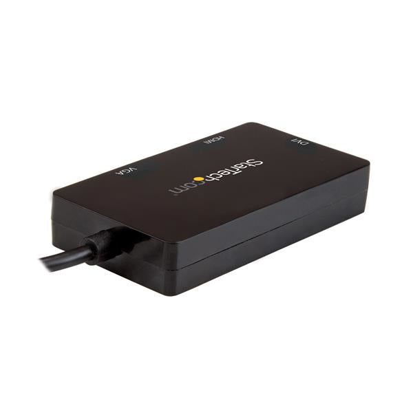 StarTech USB-C Multiport Video Adapter - 3-in-1 - 4K 30Hz - Black
