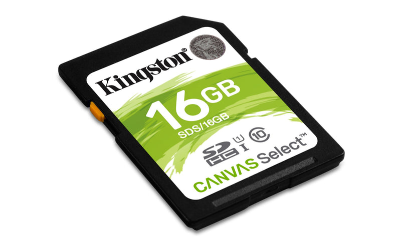 Kingston Technology Canvas Select memory card 16 GB SDHC Class 10 UHS-I