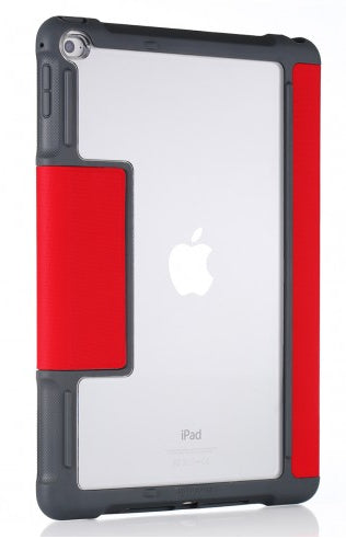 STM dux 24.6 cm (9.7") Flip case Grey, Red, Transparent