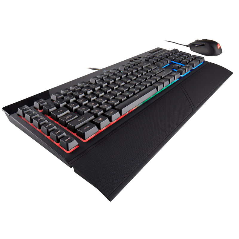 Corsair K55 + HARPOON RGB keyboard USB QWERTY Black
