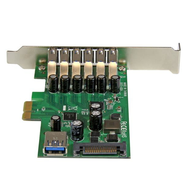 StarTech 7-Port PCI Express USB 3.0 Card - Standard and Low-Profile Design