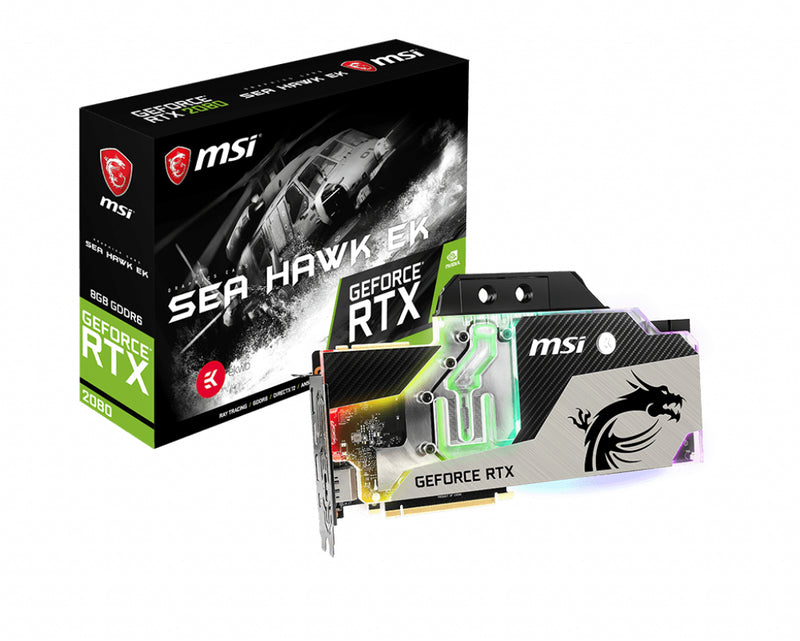 MSI RTX 2080 SEA HAWK EK X graphics card GeForce RTX 2080 8 GB GDDR6