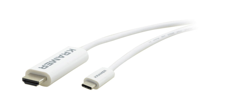 Kramer Electronics C-USBC/HM-6 video cable adapter 1.8 m USB Type-C HDMI Type A (Standard) White
