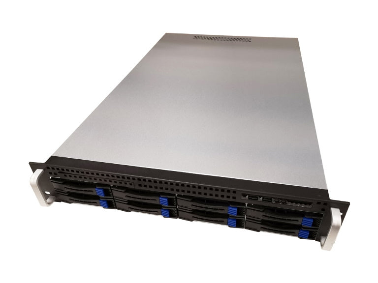 TGC Rack Mountable Server Chassis 2U 680mm, 8x 3.5' Hot-Swap Bays, 2x 2.5' Fixed Bays, up to E-ATX Motherboard, 7x LP PCIe, 2U PSU Required