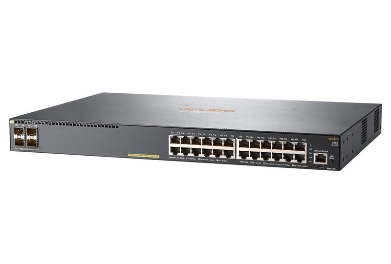 Aruba, a Hewlett Packard Enterprise company Aruba 2540 24G PoE+ 4SFP+ Managed L2 Gigabit Ethernet (10/100/1000) Gray 1U Power over Ethernet (PoE)