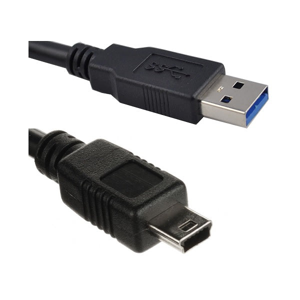 Wicked Wired 1.8m USB3 Type A To Mini B Data Cable