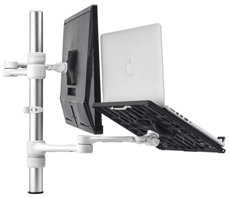 Atdec AFS-AT-NBC-WC notebook stand 45.7 cm (18") Notebook & monitor arm White