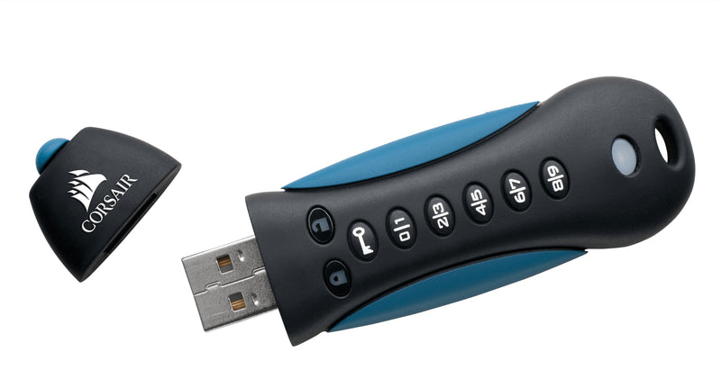 Corsair Padlock 3 32GB USB flash drive USB Type-A 3.2 Gen 1 (3.1 Gen 1) Black, Blue