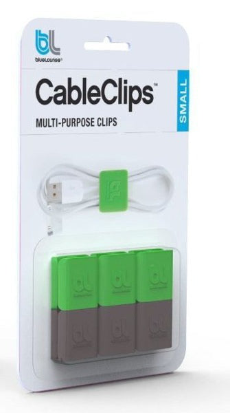Bluelounge CableClip Small cable clamp Green,Grey