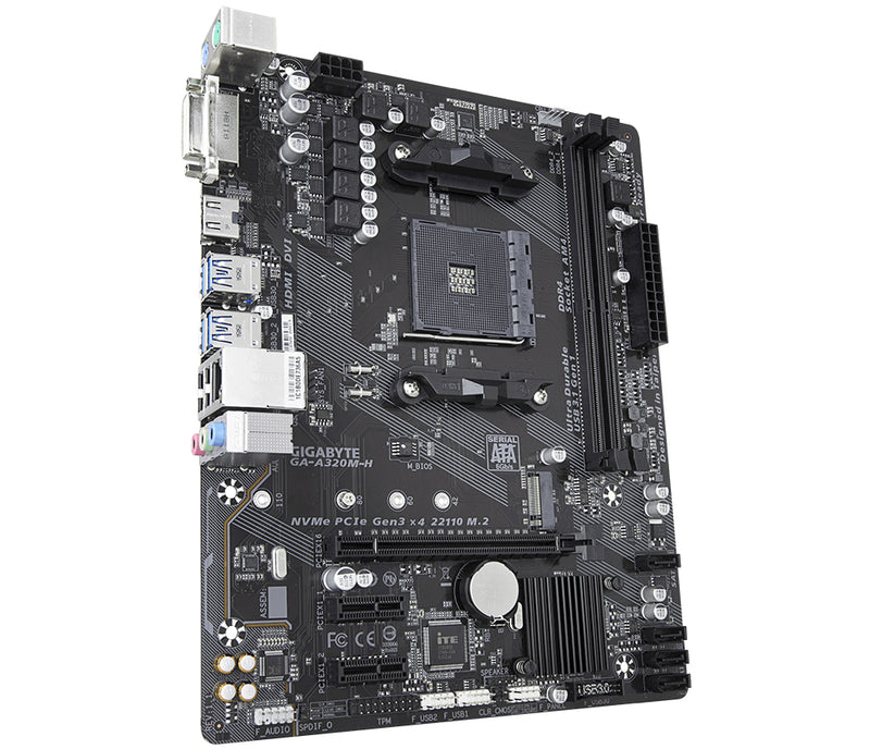 Gigabyte GA-A320M-H motherboard Socket AM4 micro ATX AMD A320