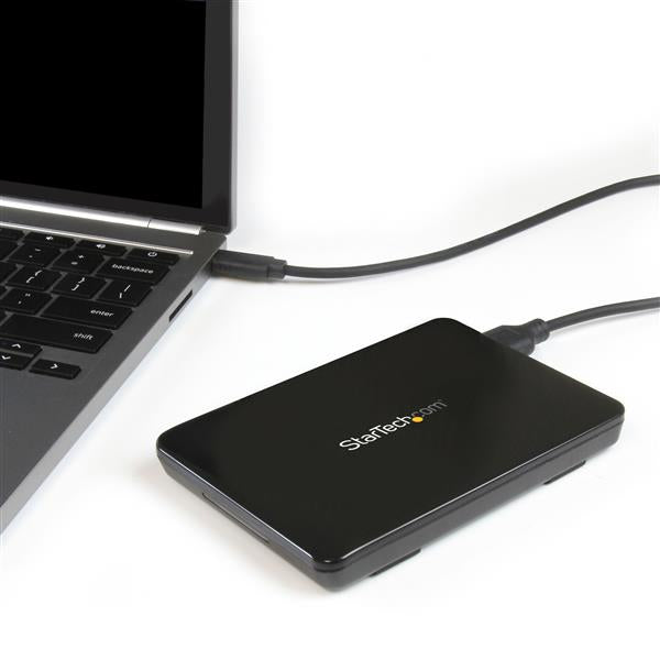 StarTech USB 3.1 (10Gbps) Tool-Free Enclosure for 2.5in SATA SSD/HDD - USB-C