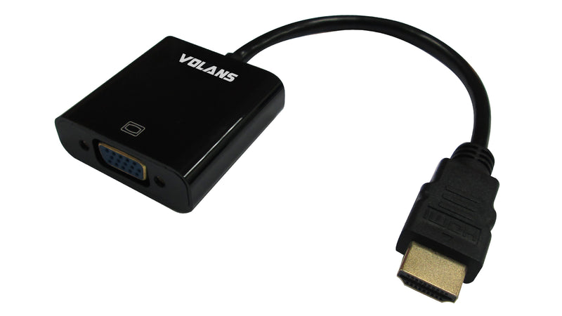 Volans VL-HMVG-NA video cable adapter HDMI Type A (Standard) VGA (D-Sub) Black