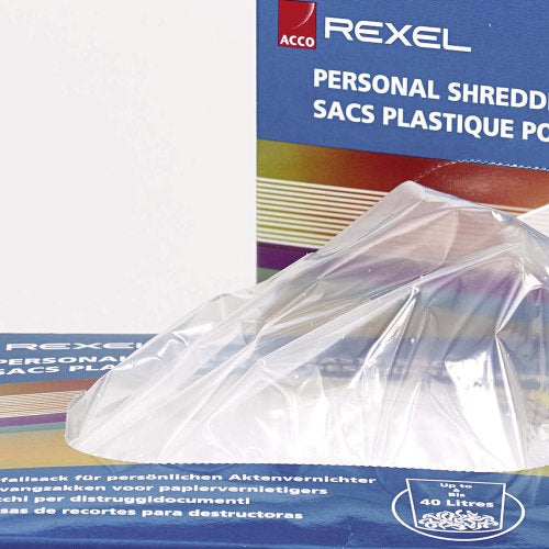 Rexel AS1000 Plastic Waste Bags for Departmental & Large Office Shredders 115L (100)