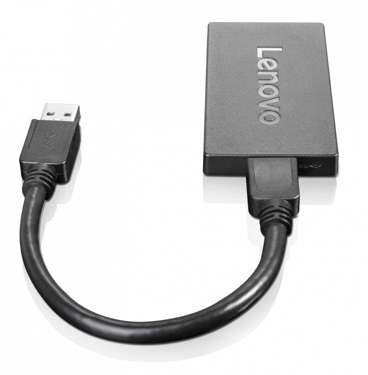 Lenovo 4X90J31021 USB graphics adapter 3840 x 2160 pixels Black