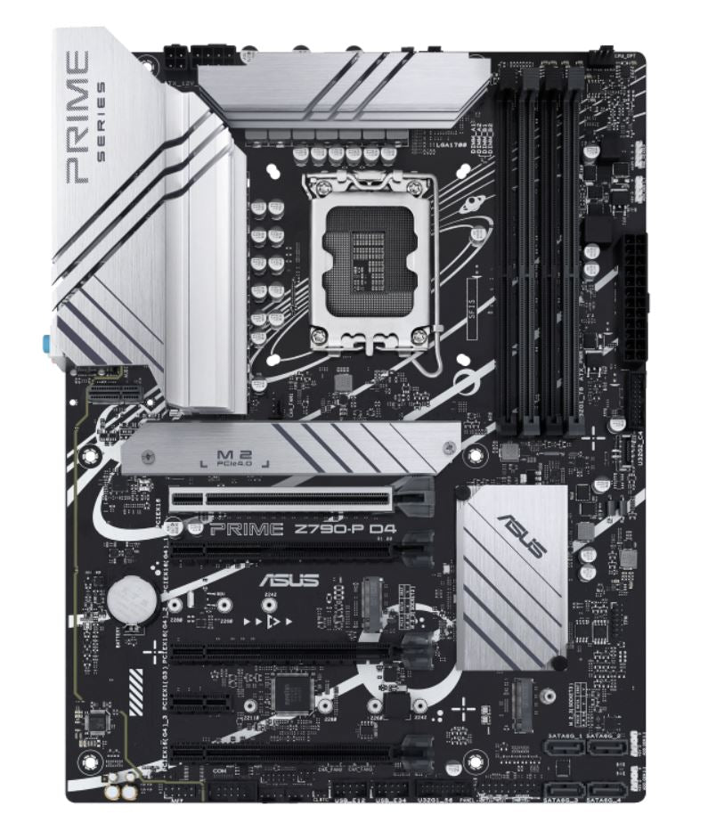 ASUS PRIME Z790-P D4-CSM Intel LGA1700 ATX Motherboard 128GB 4xDDR4,1xPCIe 5.0 x16,3x M.2,4xSATA,1x HDMI,1xDP, 2.5Gb Ethernet